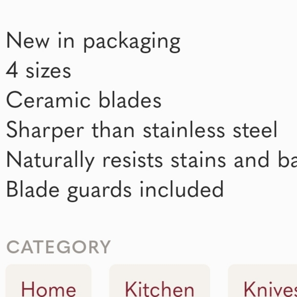 4 Piece of Hampton Forge Tomodachi Knives - Picture 4 of 4